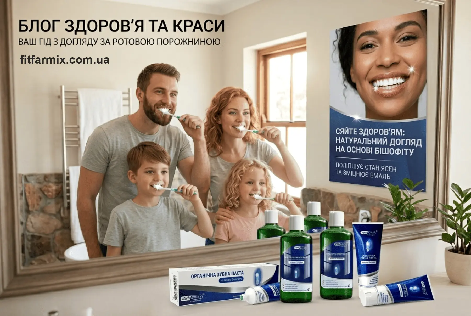 Уход за полостью рта с применением средств на основе бишофита