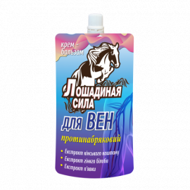 Фото Крем–бальзам ЛОШАДИНАЯ СИЛА для вен протинабряковий 100 мл. вигляд №
