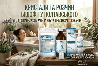 Минеральные кристаллы полтавского бишофита для ухода за телом