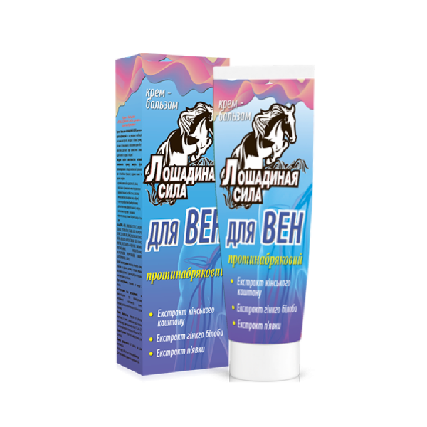Фото Крем-бальзам Лошадиная СИЛА для вен противоотечный туба 100 мл. вид №