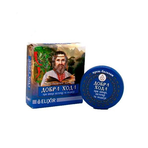 Фото Добра хода крем-бальзам при подагре, шпоре и косточке 10 мл вид №