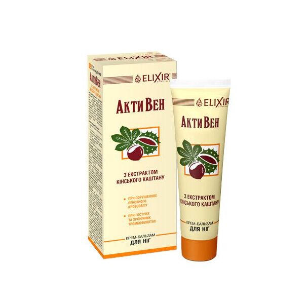 Фото Крем- бальзам АктиВен с екстрактом кінського каштану 75 мл вигляд №