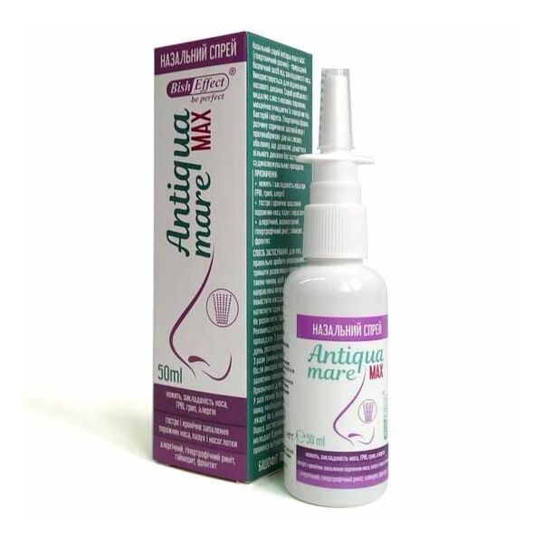 Фото Спрей для носа с бишофитом, 2% хлоридом магния Antiqua mare MAX вид №