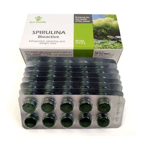 Фото Дієтична добавка Спіруліна №80 вигляд №2